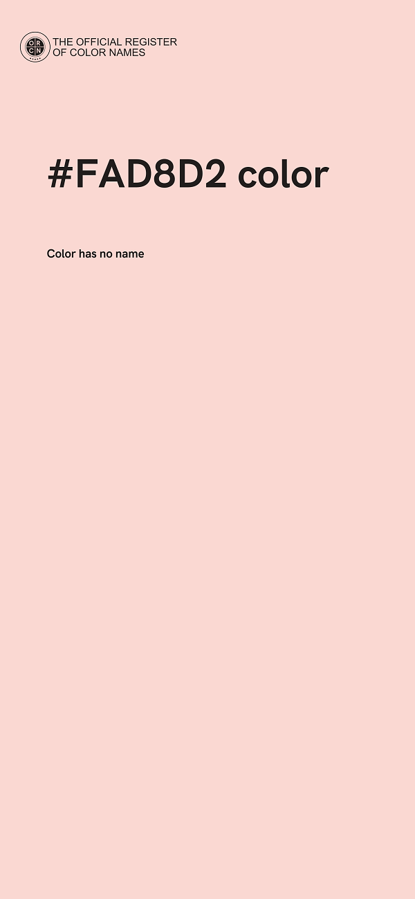 #FAD8D2 color image