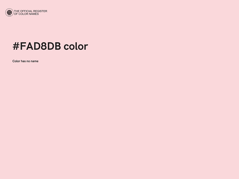 #FAD8DB color image