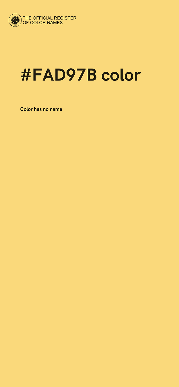 #FAD97B color image
