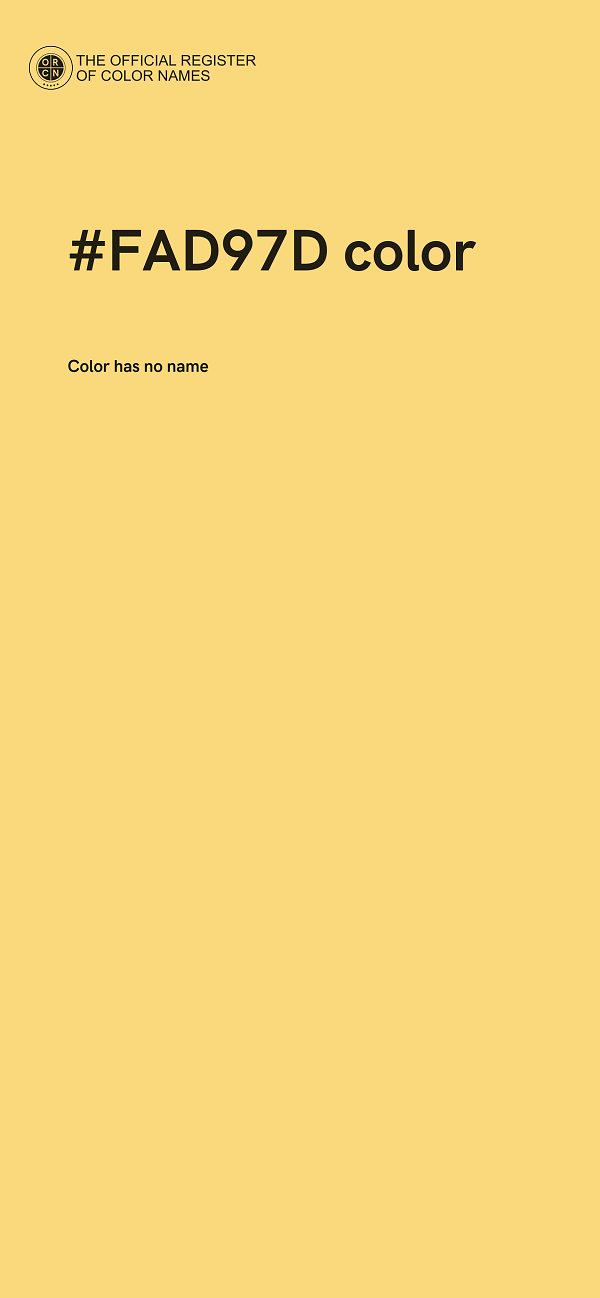 #FAD97D color image