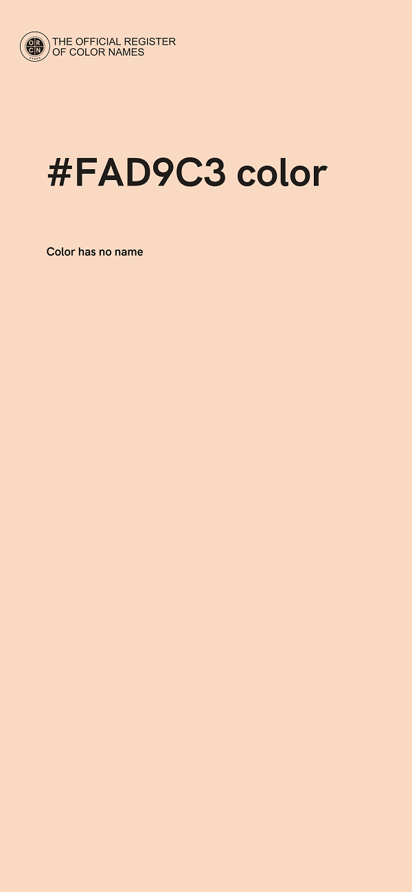 #FAD9C3 color image