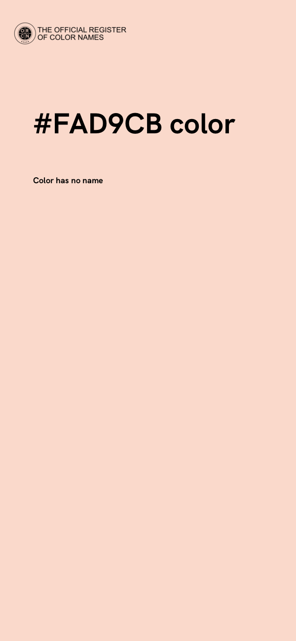 #FAD9CB color image