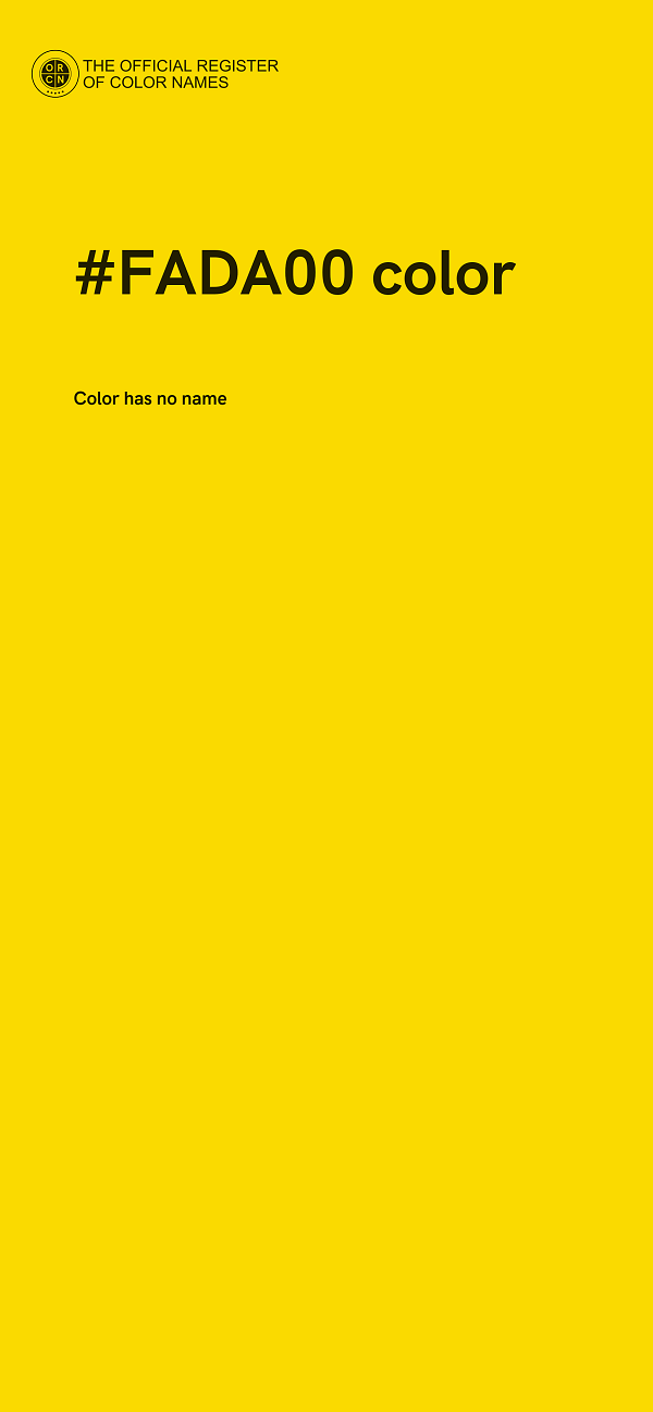 #FADA00 color image