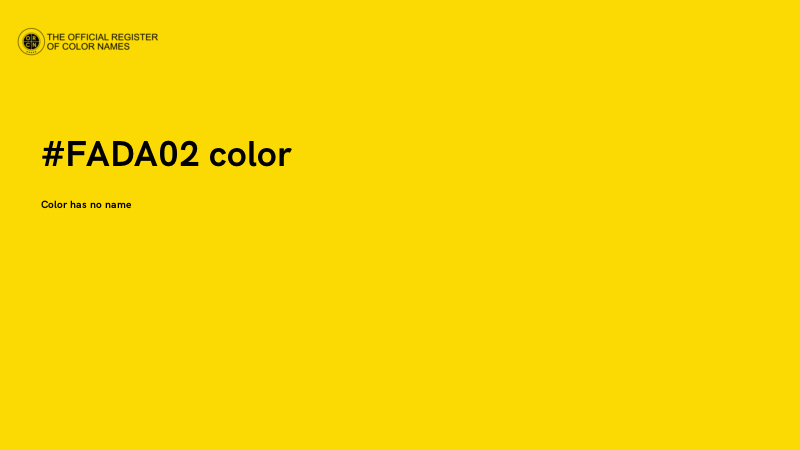 #FADA02 color image