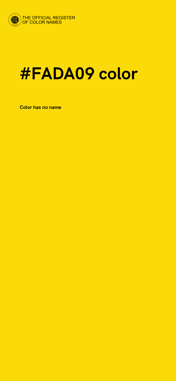 #FADA09 color image