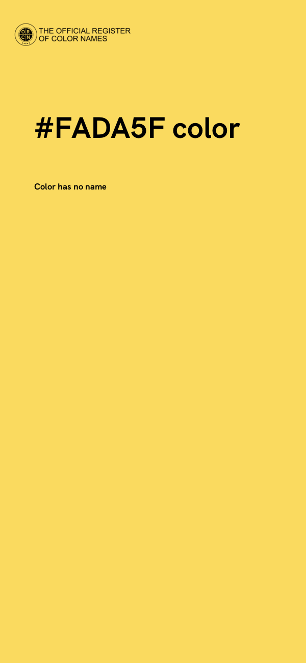 #FADA5F color image