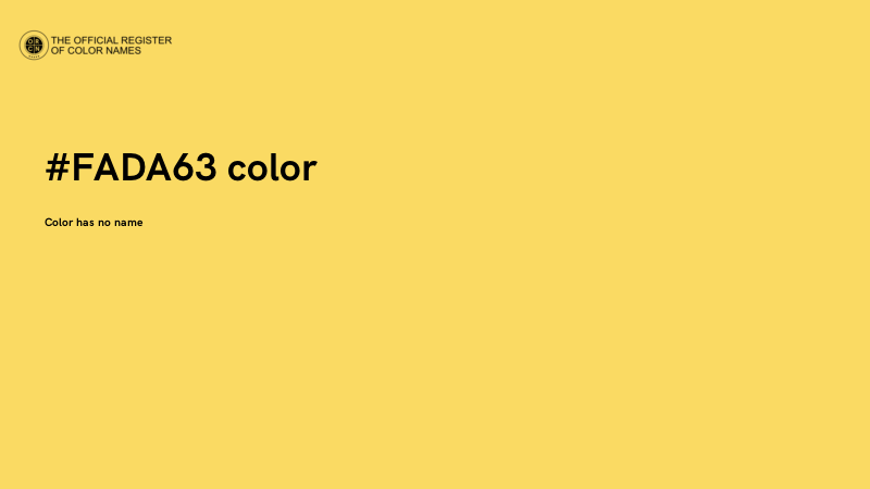 #FADA63 color image