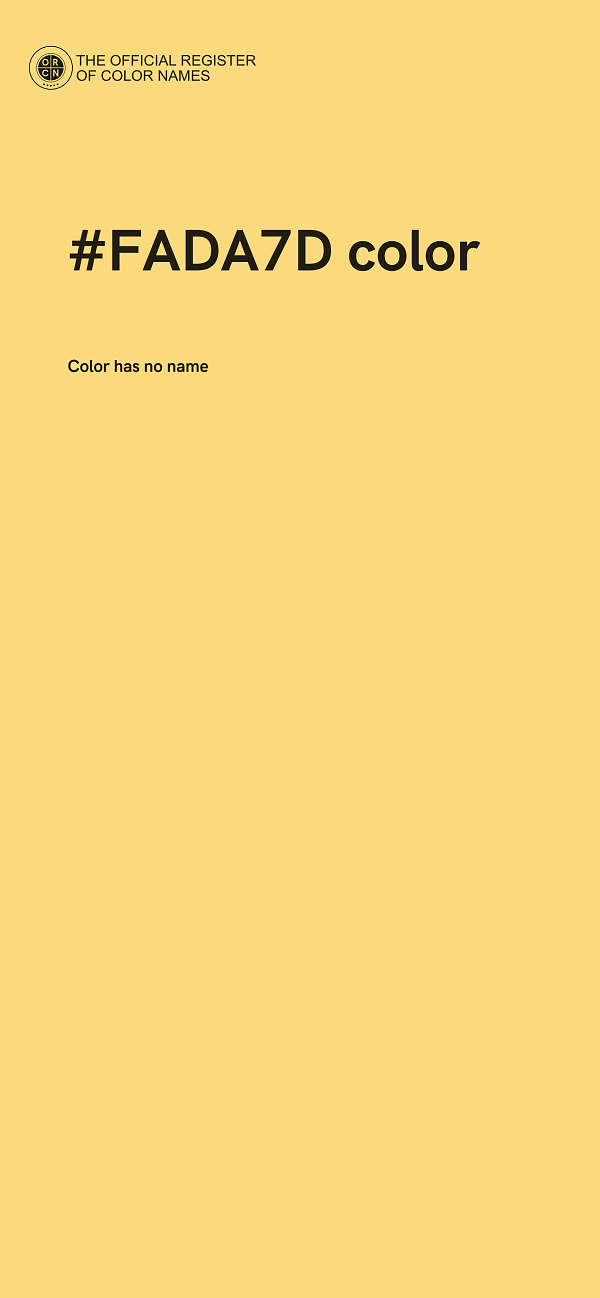 #FADA7D color image