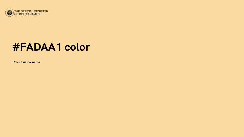 #FADAA1 color image