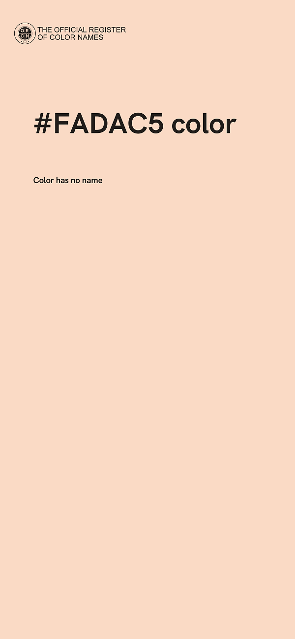 #FADAC5 color image
