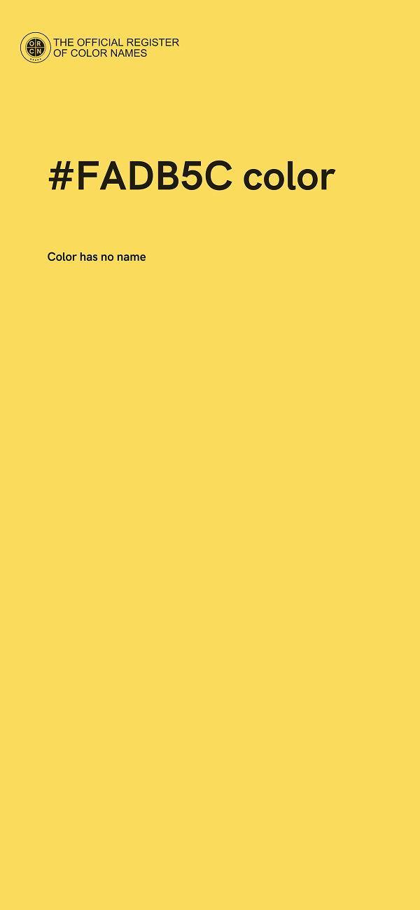 #FADB5C color image