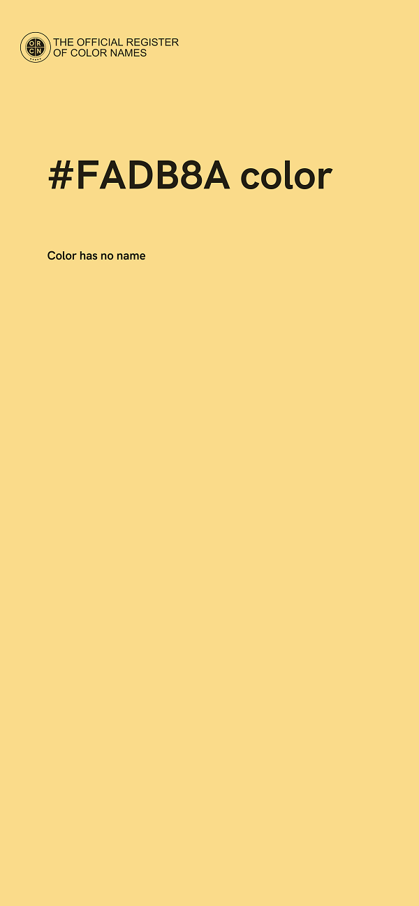 #FADB8A color image