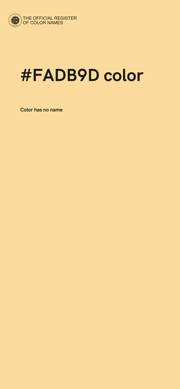 #FADB9D color image