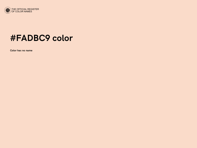 #FADBC9 color image