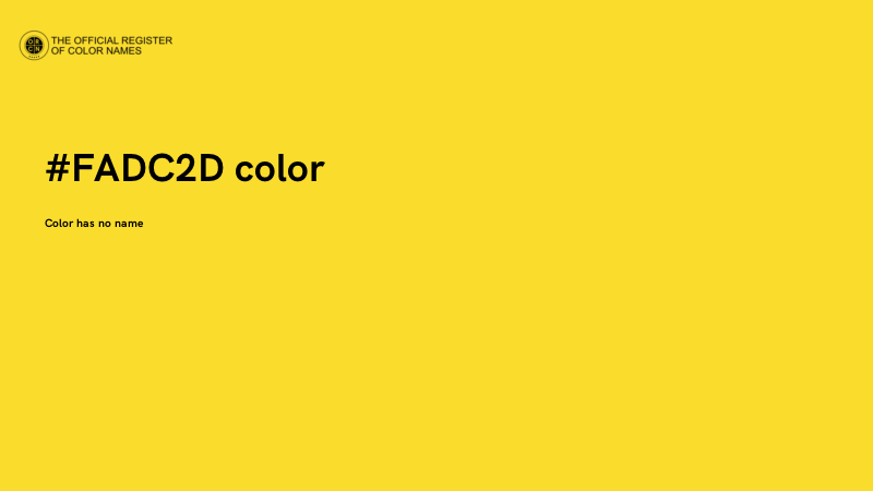 #FADC2D color image