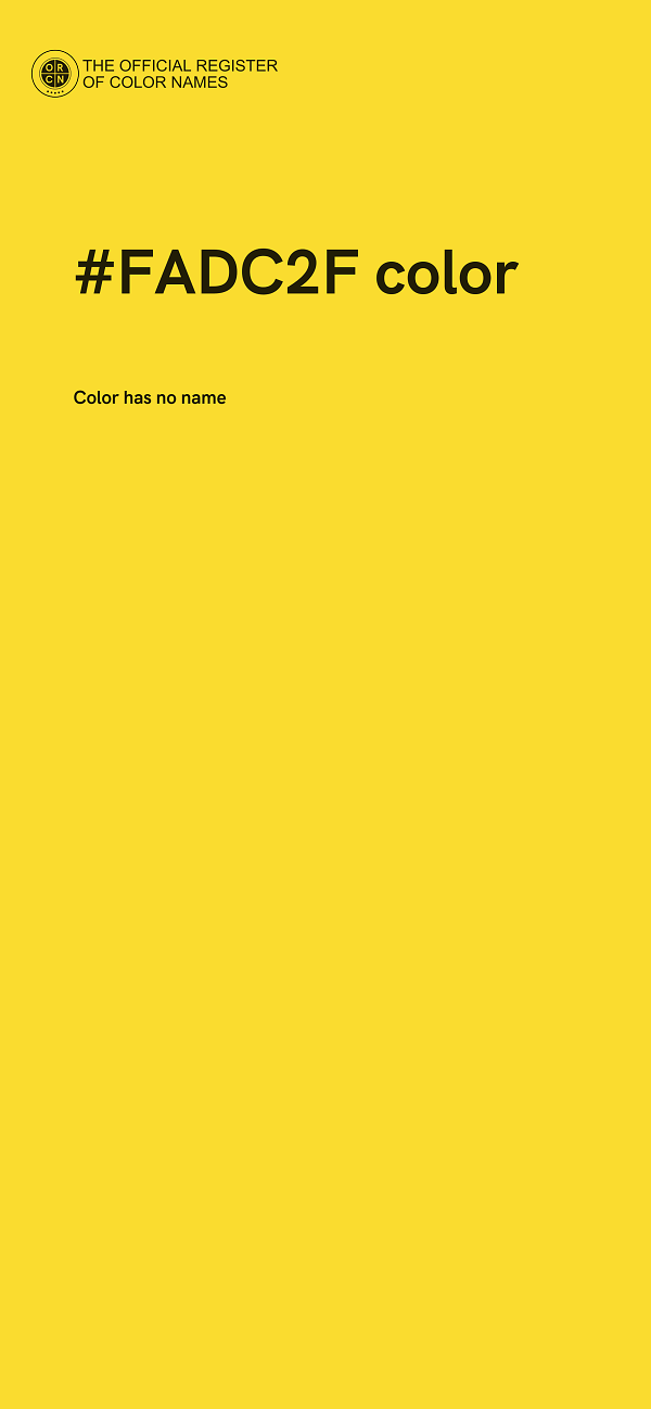 #FADC2F color image