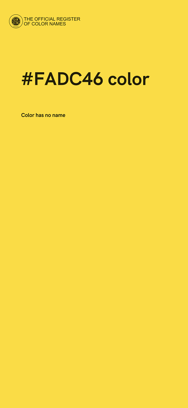 #FADC46 color image