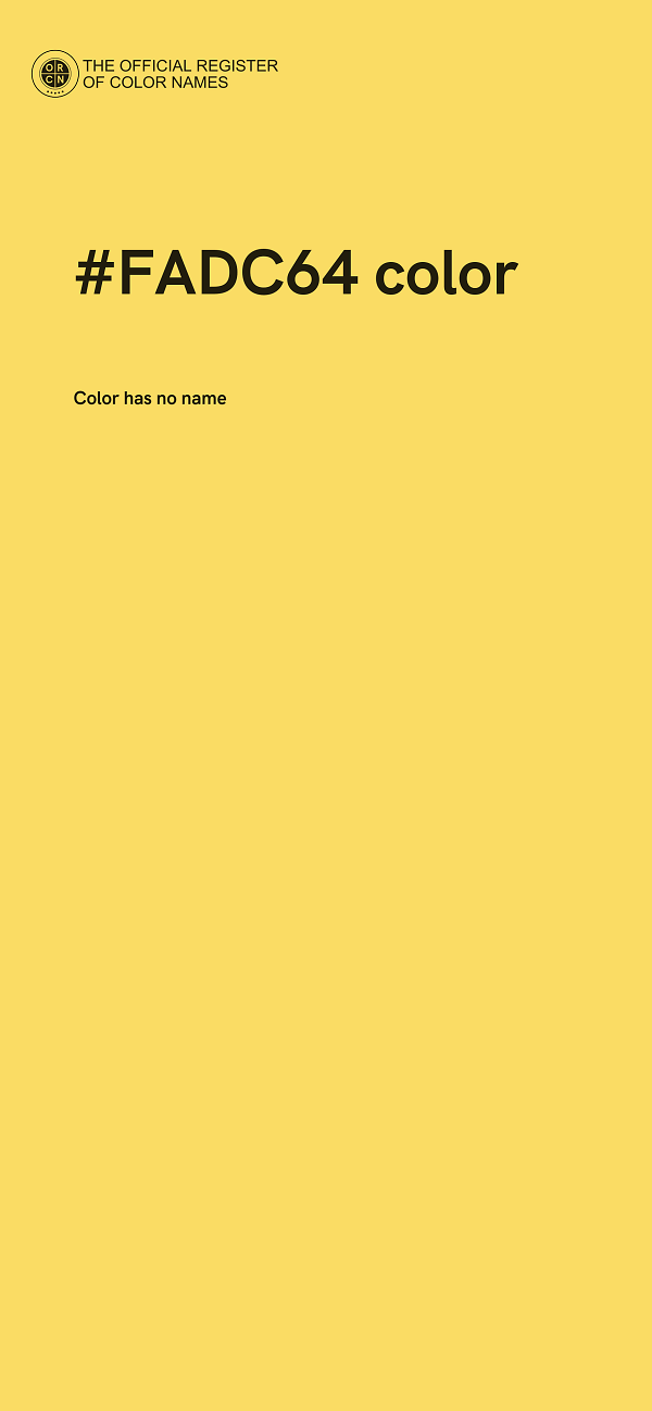#FADC64 color image