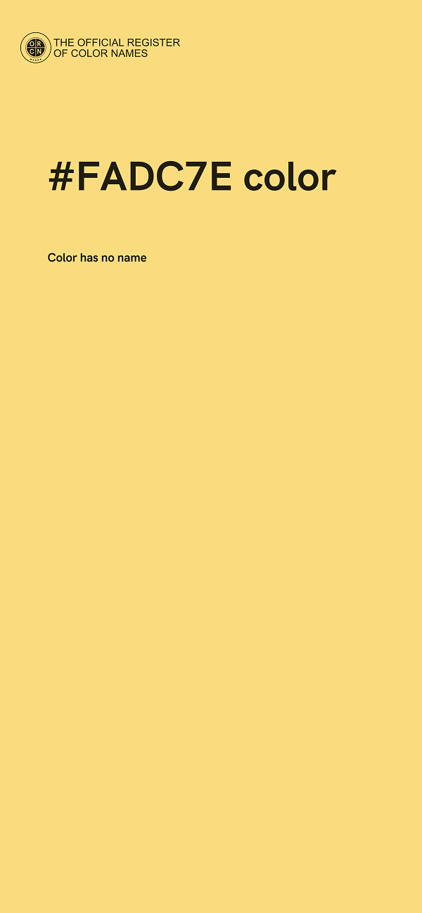 #FADC7E color image
