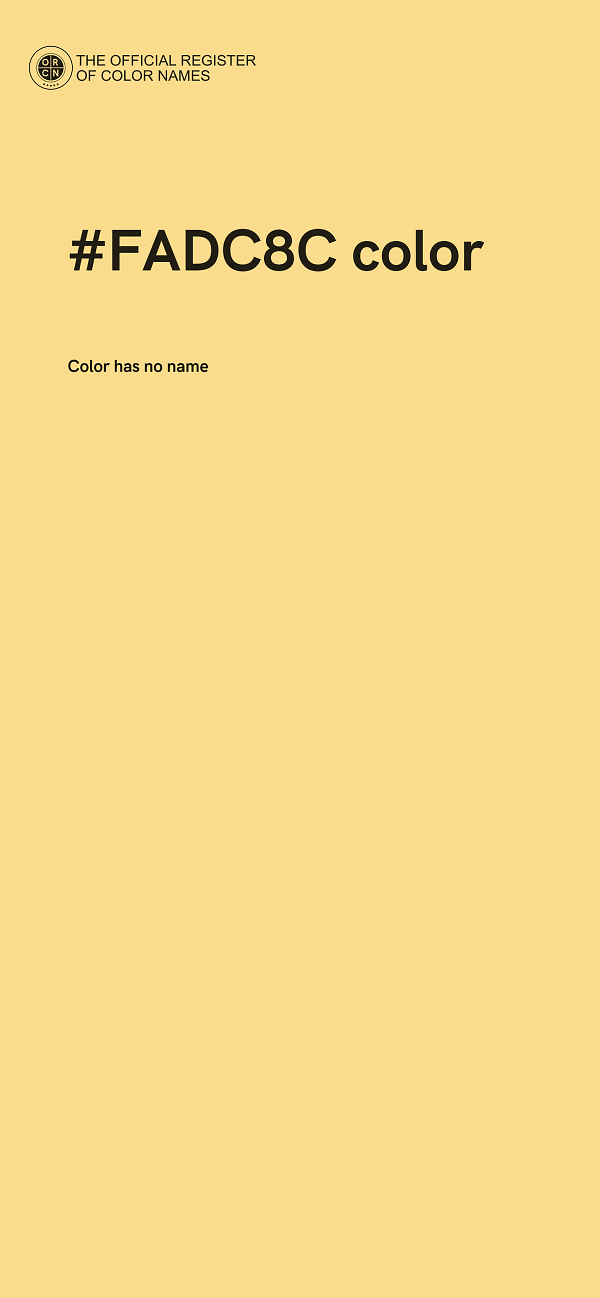 #FADC8C color image