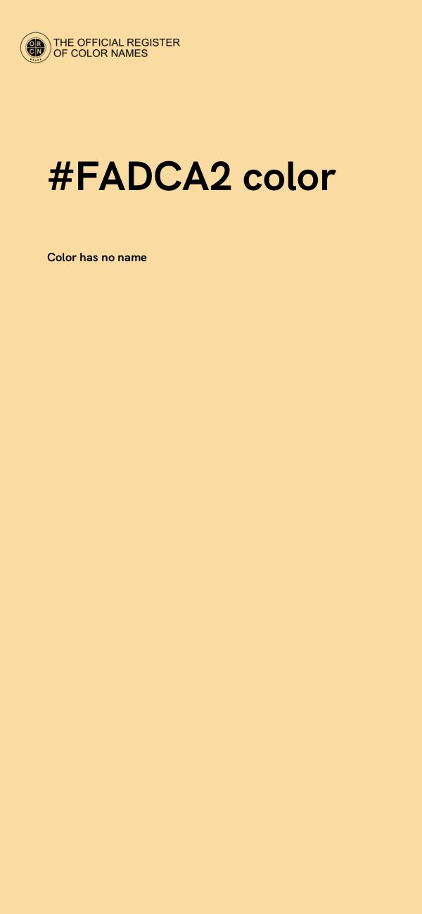 #FADCA2 color image