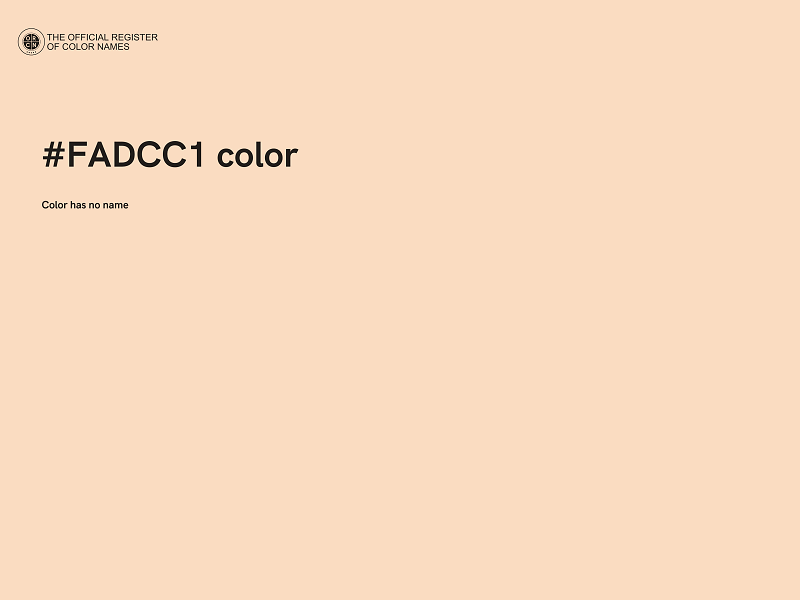 #FADCC1 color image