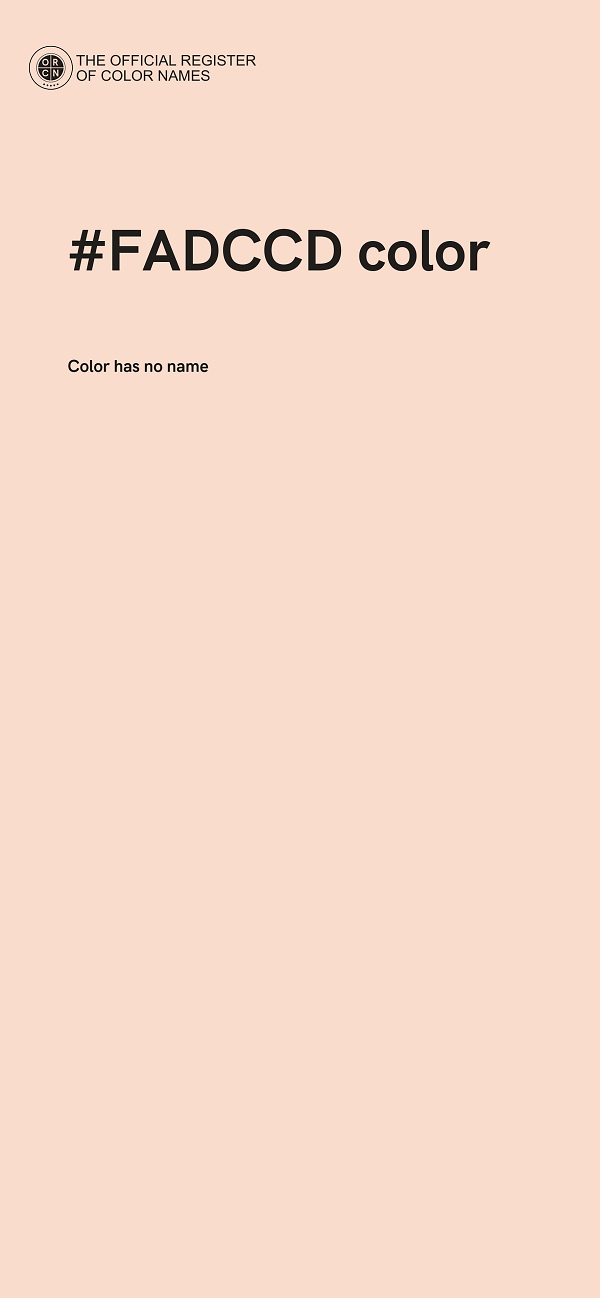 #FADCCD color image