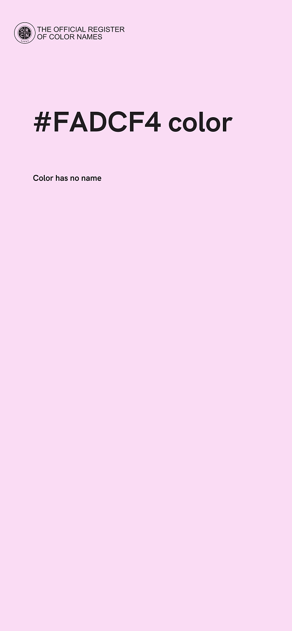 #FADCF4 color image