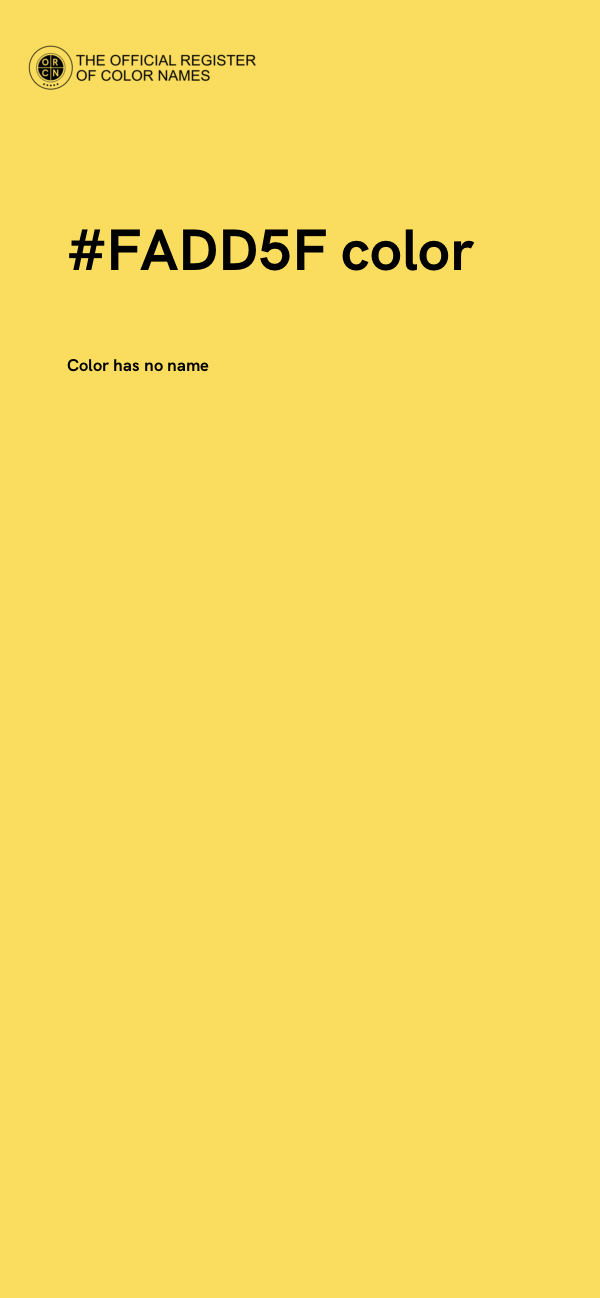 #FADD5F color image