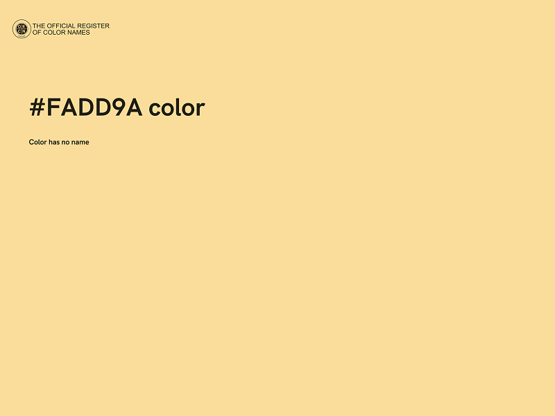 #FADD9A color image