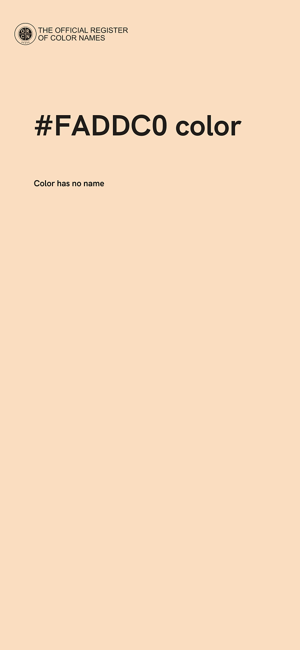 #FADDC0 color image