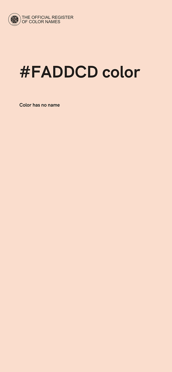 #FADDCD color image