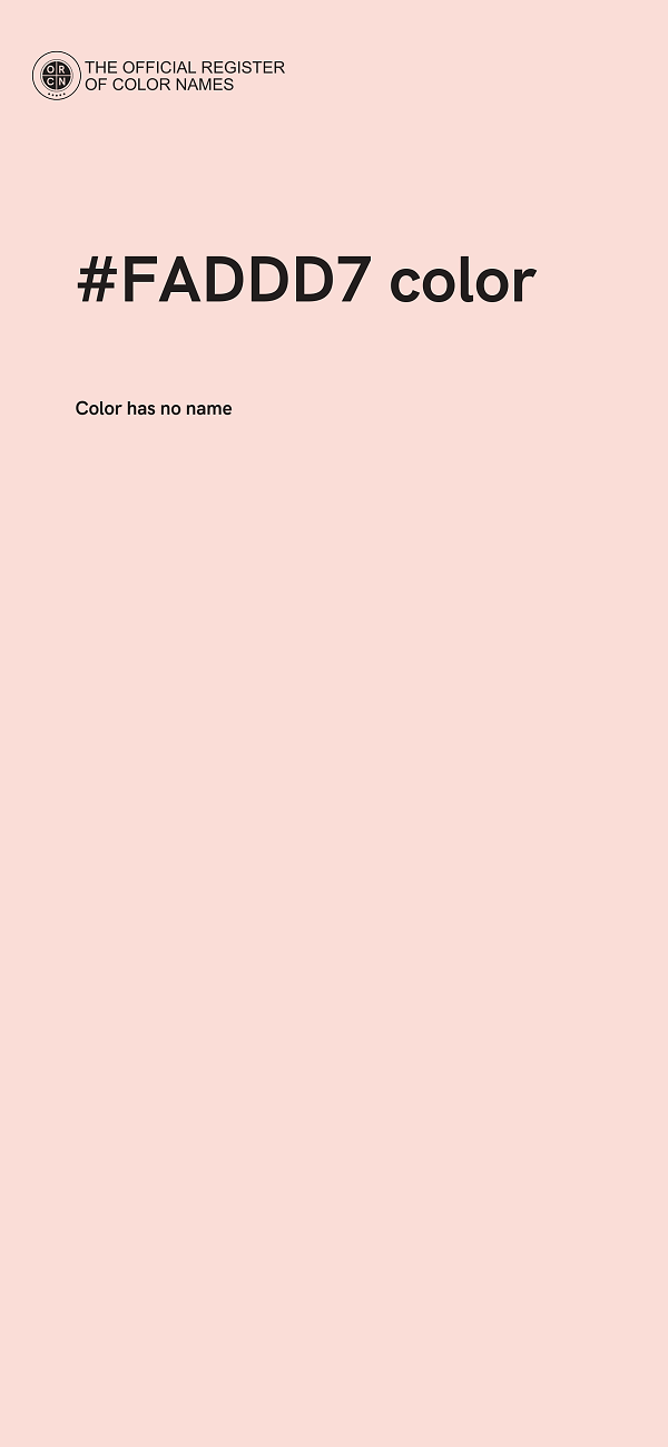 #FADDD7 color image