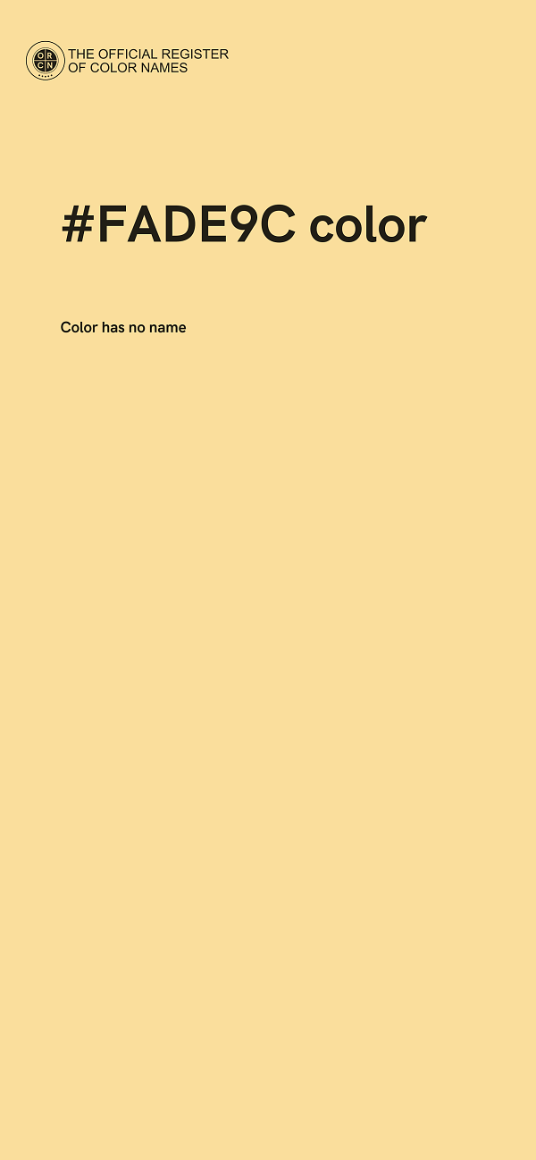 #FADE9C color image