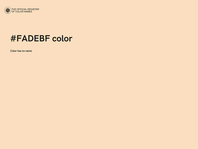 #FADEBF color image