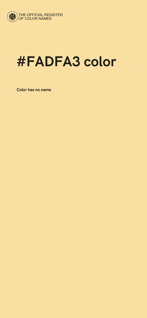 #FADFA3 color image