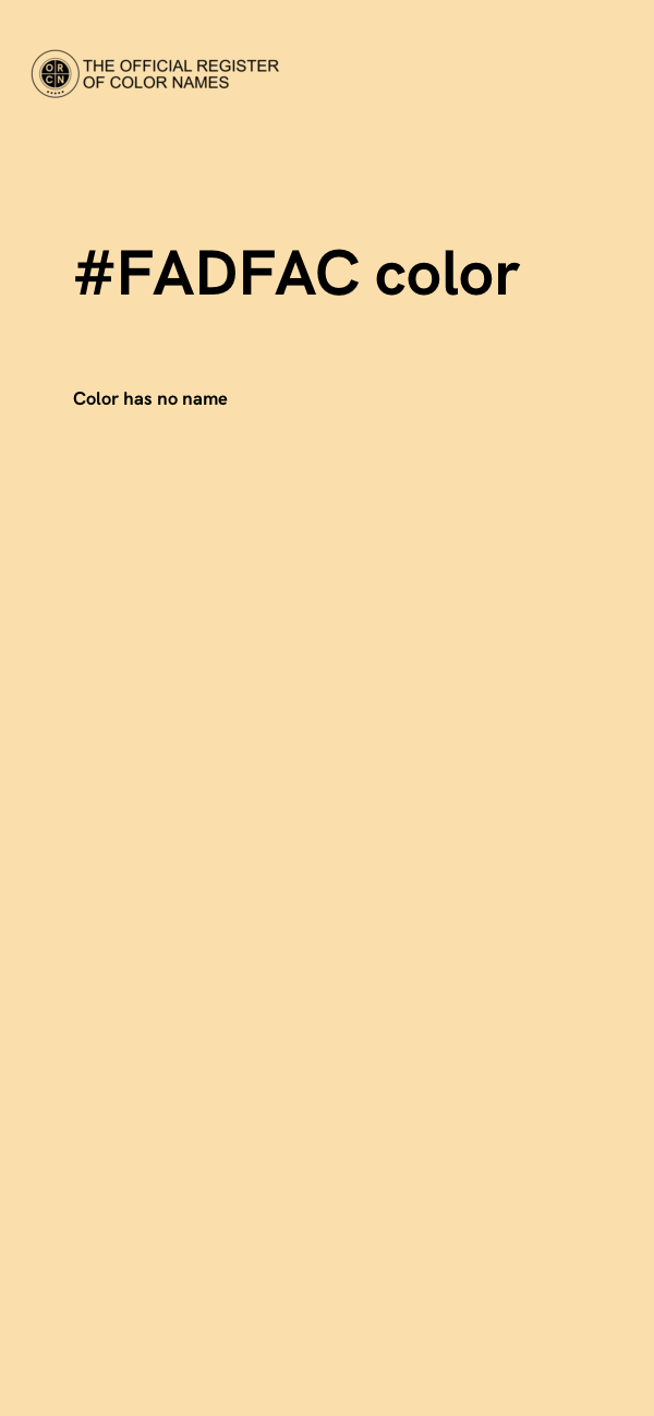 #FADFAC color image