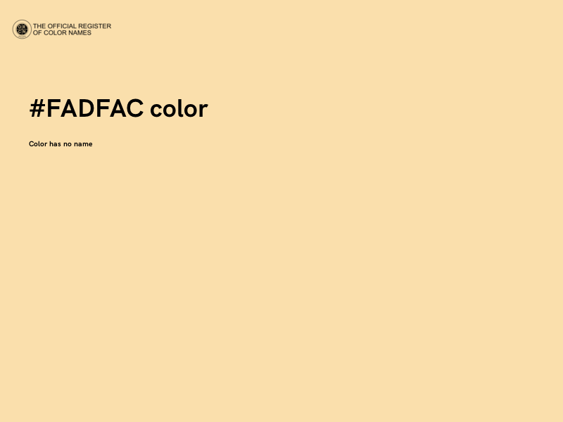 #FADFAC color image