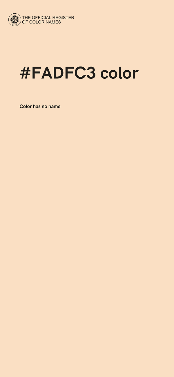 #FADFC3 color image