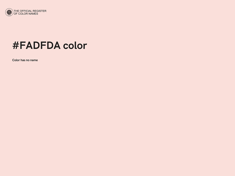 #FADFDA color image
