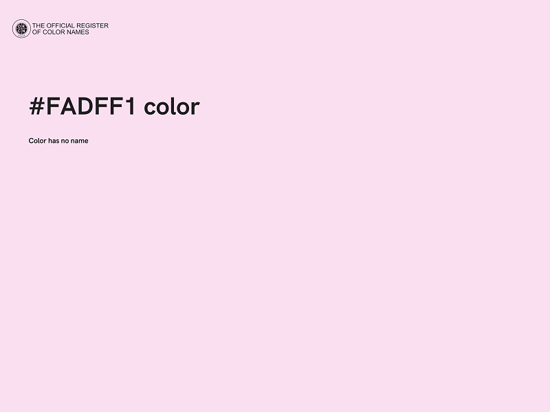 #FADFF1 color image