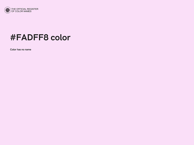#FADFF8 color image