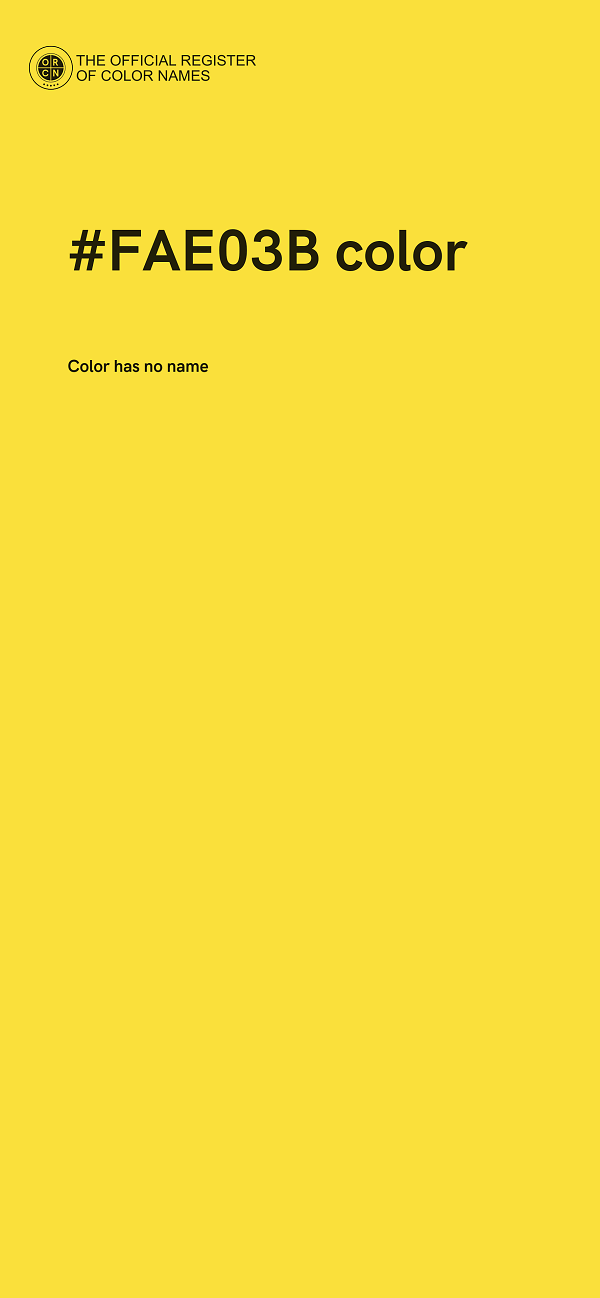 #FAE03B color image
