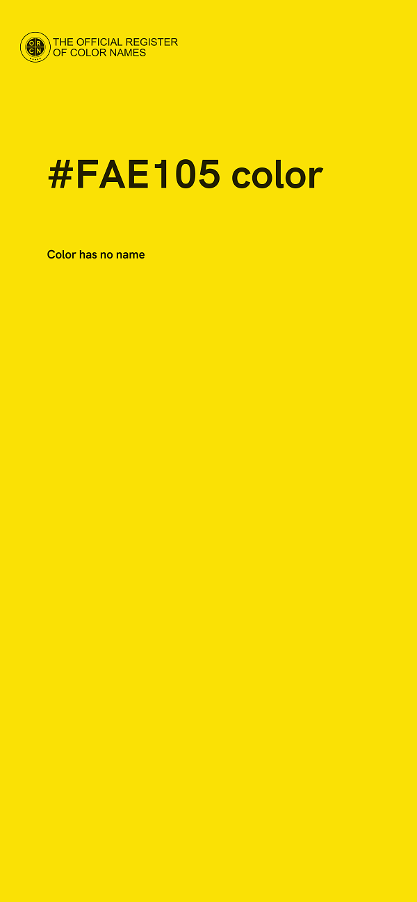 #FAE105 color image
