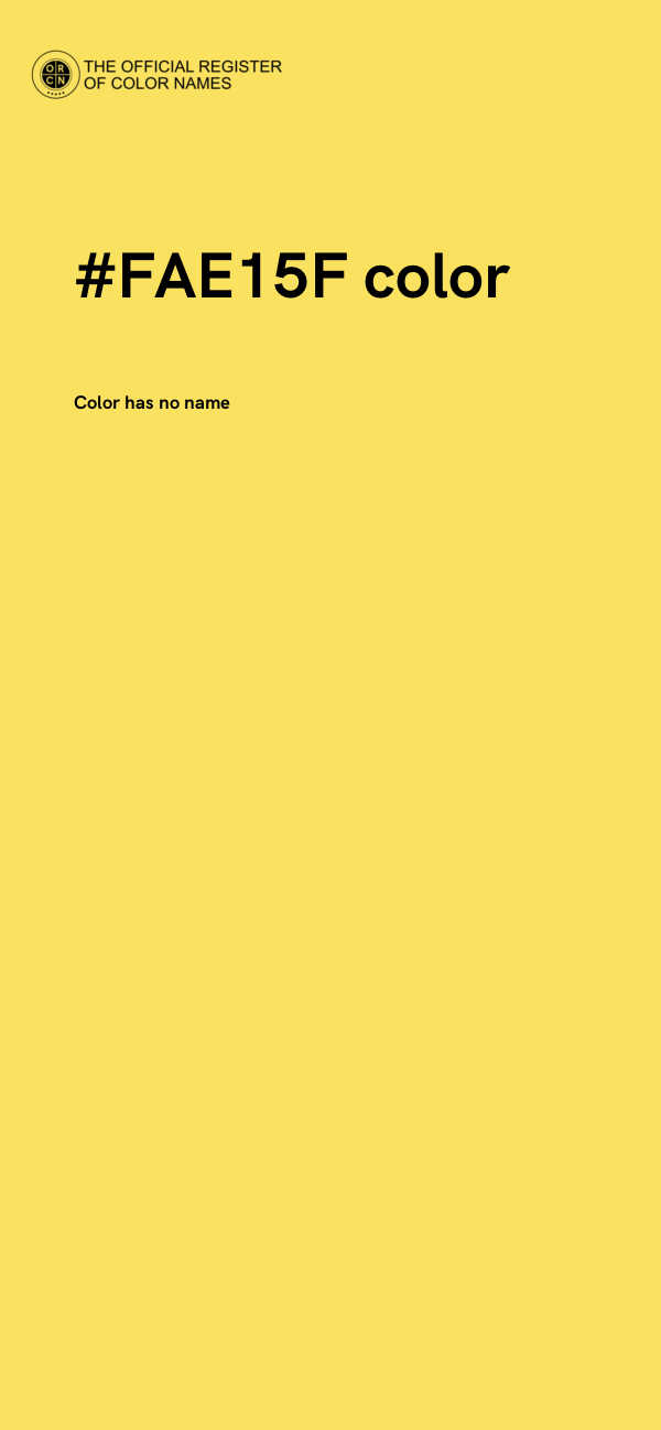 #FAE15F color image