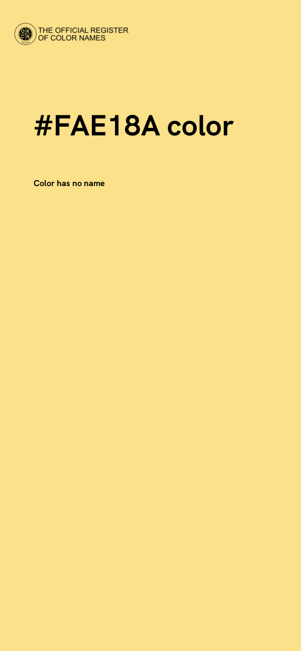 #FAE18A color image