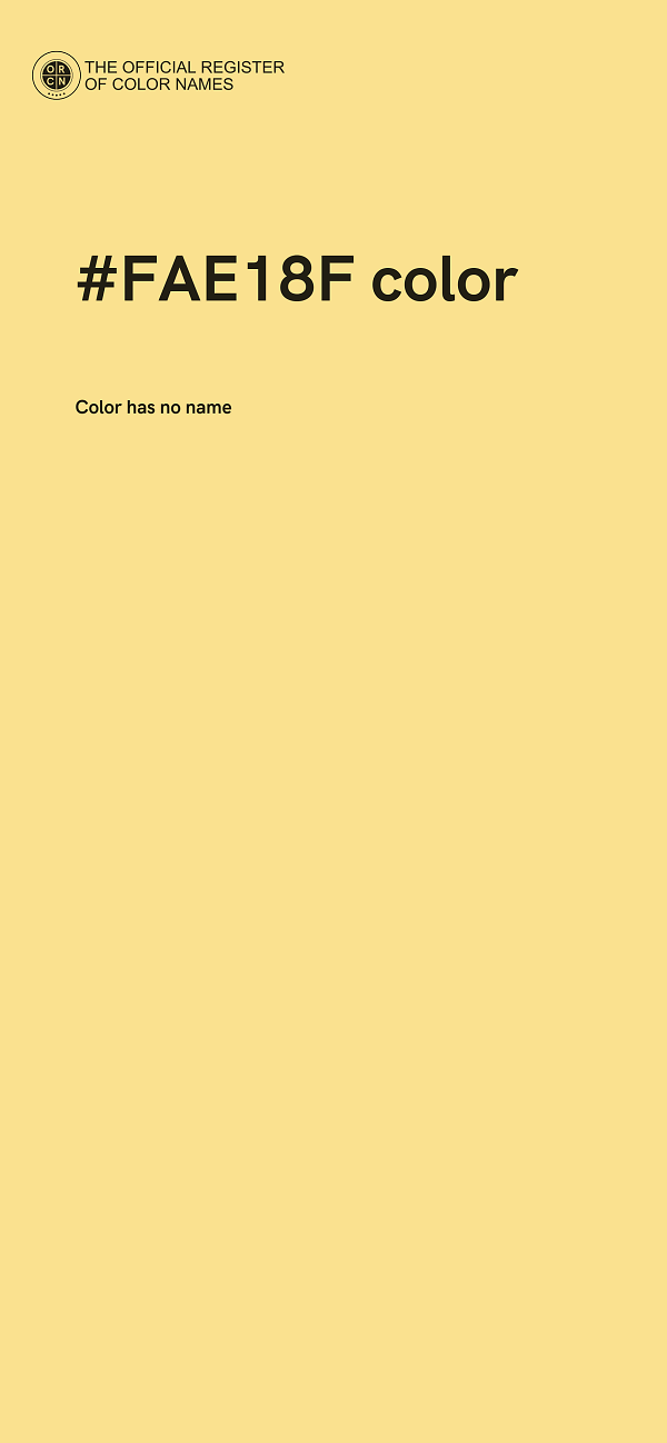 #FAE18F color image