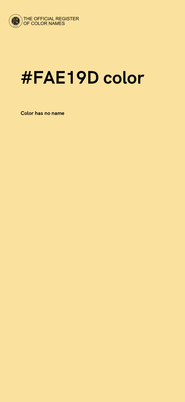#FAE19D color image