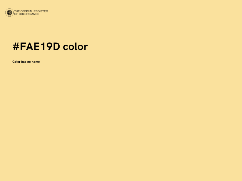 #FAE19D color image