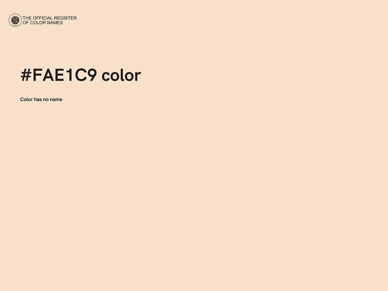 #FAE1C9 color image